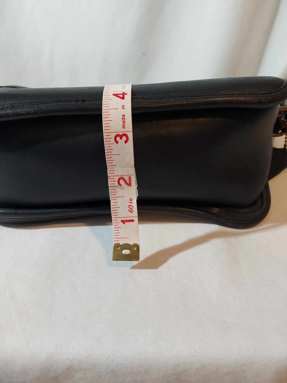 RARE VTG 70s Coach Navy Leather Crossbody Pre-Serial Camera Bag - Picture 10 of 11